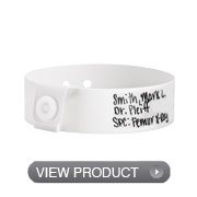 Vinyl Narrow Write-On Wristbands
